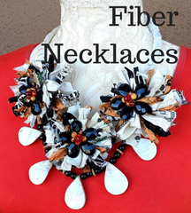 Fiber Statement Necklaces