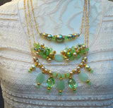Maximalism Cluster Art Deco Layered Multiple Necklace Set - Couture Gift for Her