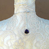 Rose & Solar Quartz Multi Strand Statement Necklace, Unique Gemstone Gift for Her