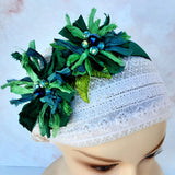 Flexible Silk Flower Headband - Colorful Floral Fascinator - Unique Gift for Her