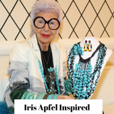 White Turquoise Boho Multi-Strand Statement Necklace with the Iris Apfel Wow Factor!