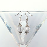 Bridal Clear Hand Blown Glass & Crystal Statement Necklace - Designer Inspired Collar